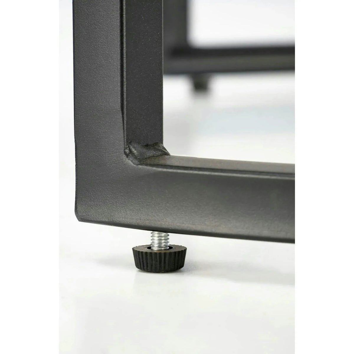 Set 2 masute ALEXANDRA, negru, ceramica/metal, 70x47/50x41 cm