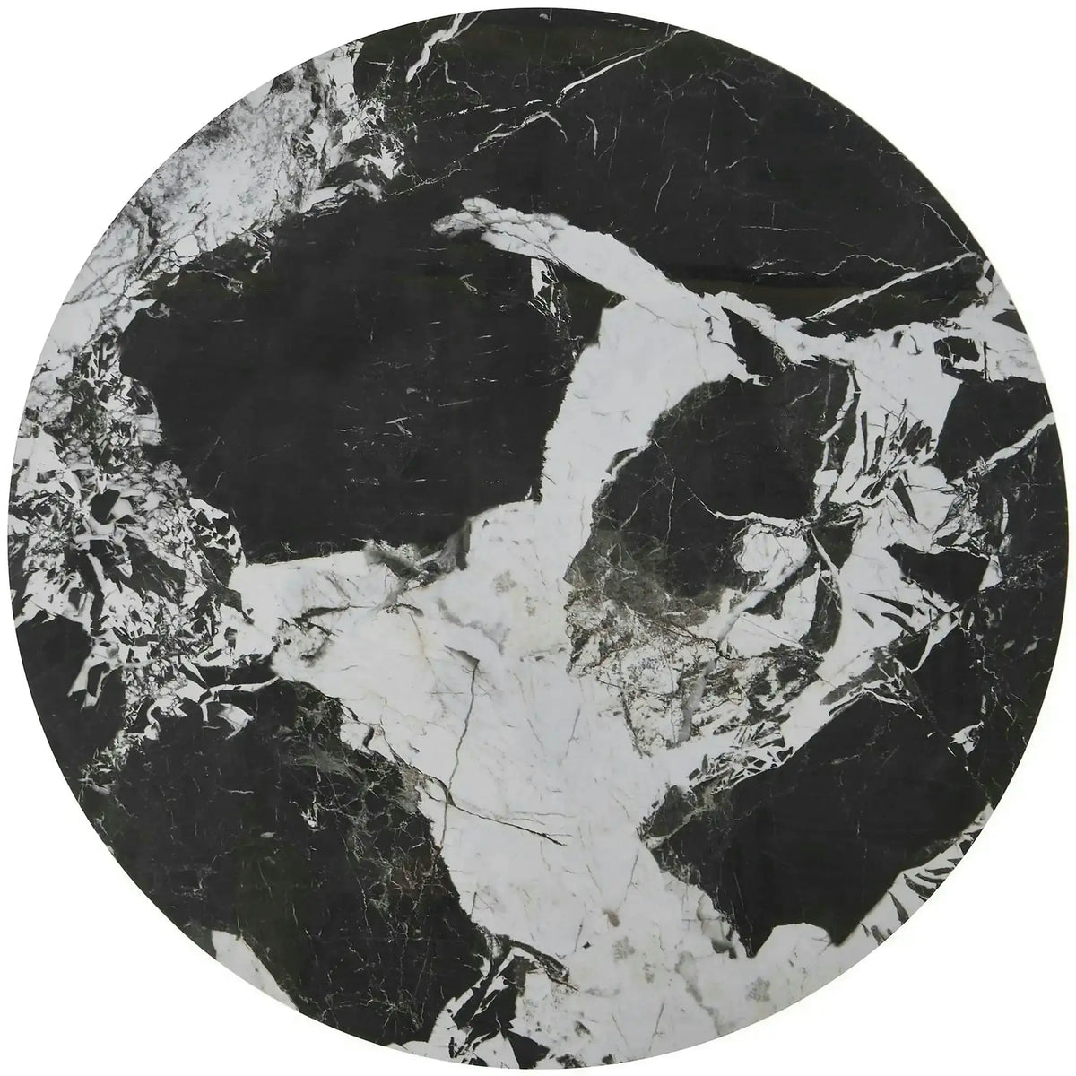 Set 2 masute ALEXANDRA, negru, ceramica/metal, 70x47/50x41 cm