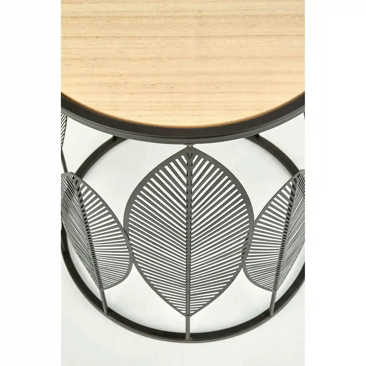Set 2 masute cafea FOLLA, stejar/negru