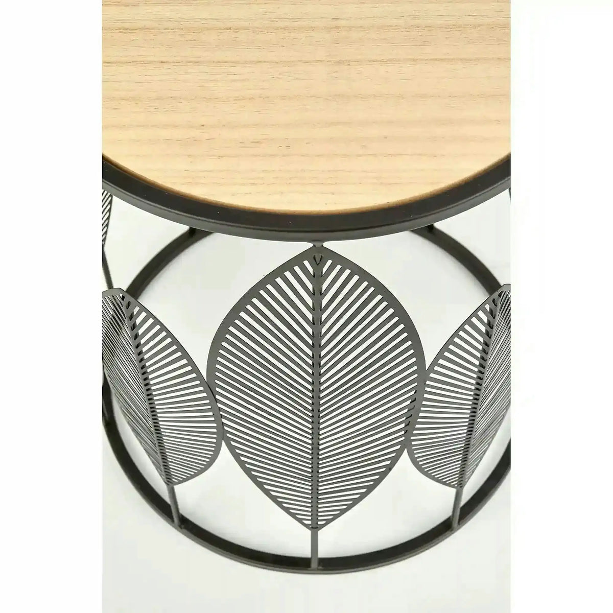 Set 2 masute cafea FOLLA, stejar/negru