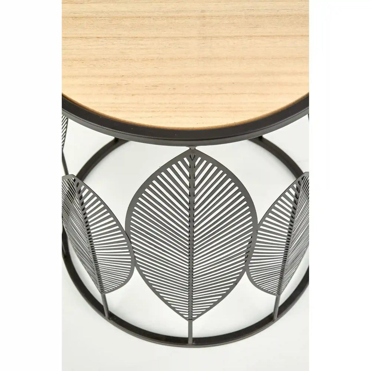 Set 2 masute cafea FOLLA, stejar/negru