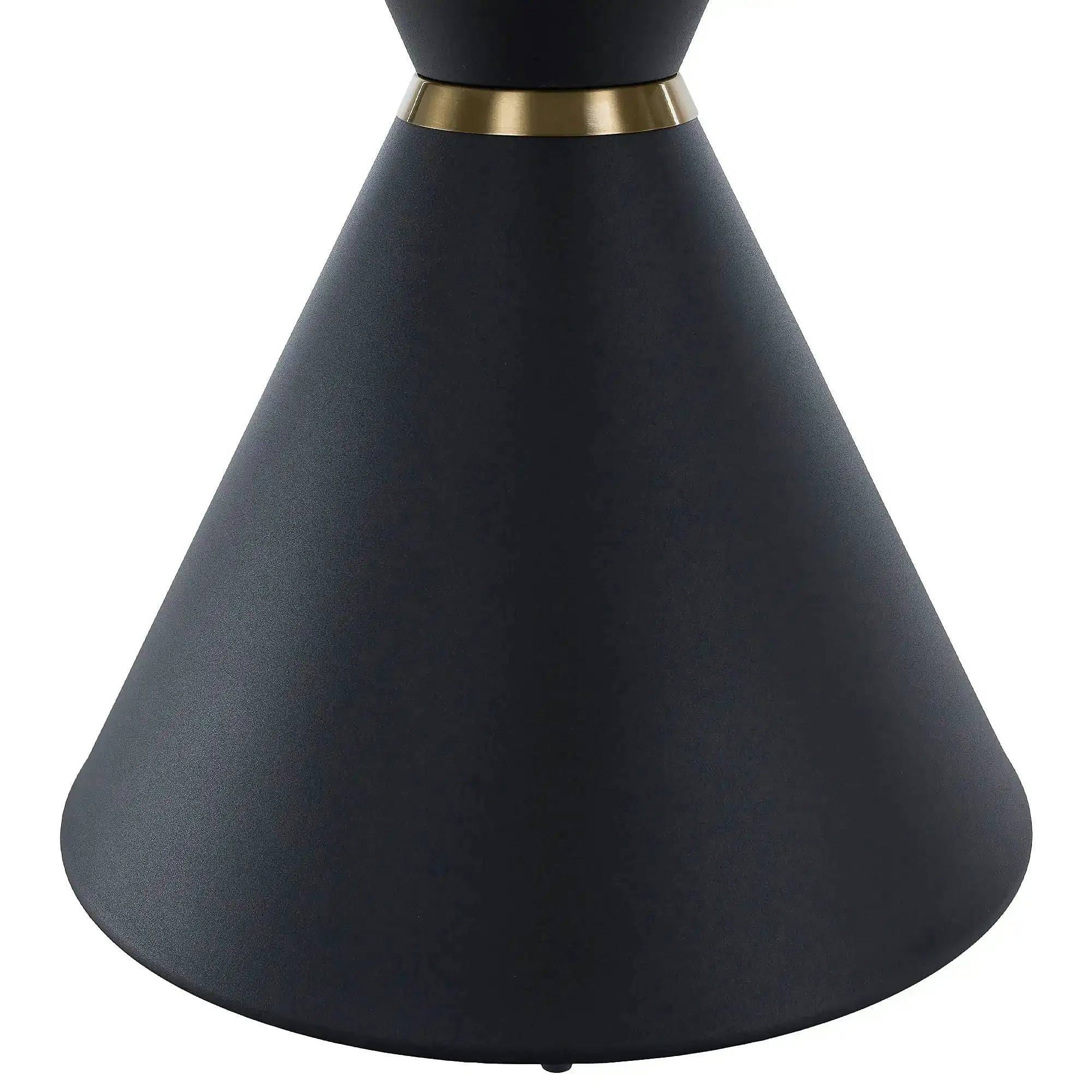 Set 2 masute cafea MABUZ NEW, alb cu efect de marmura/negru, piatra/metal