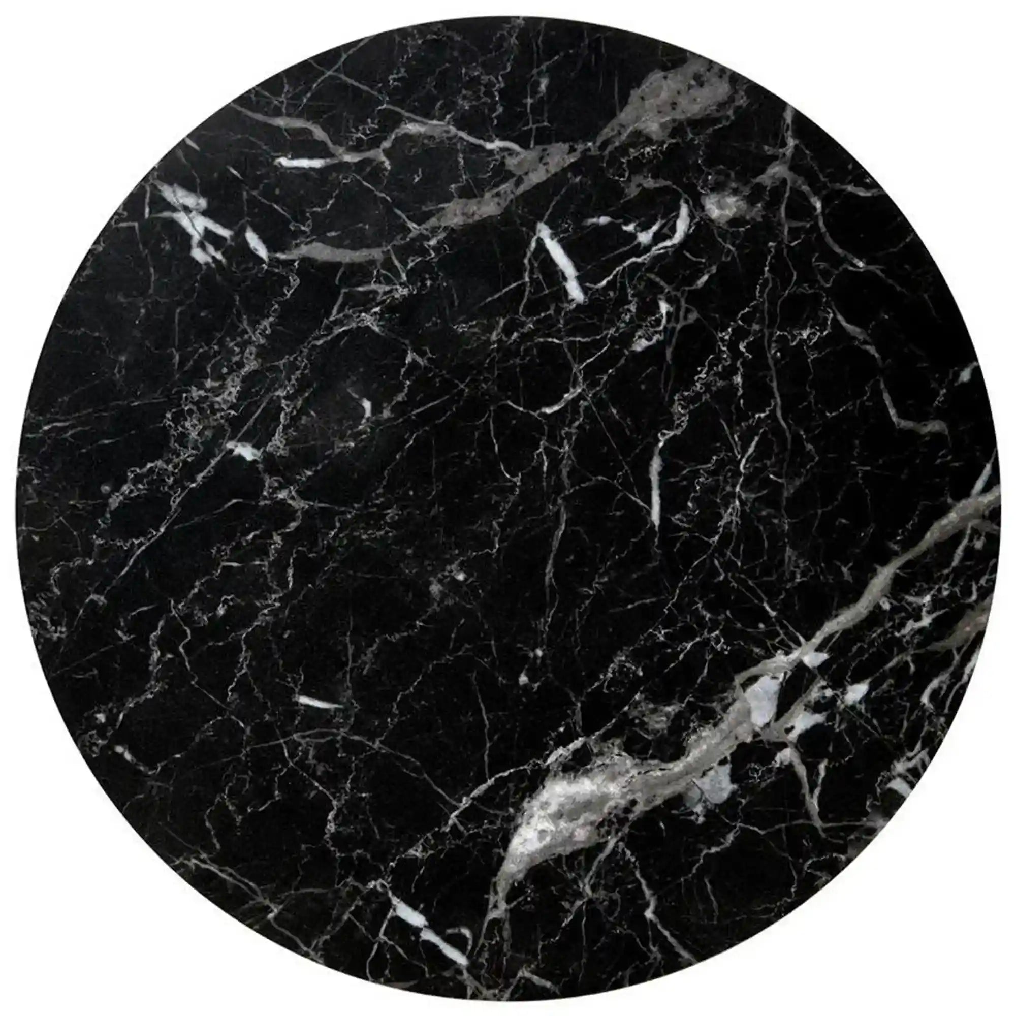 Set 2 masute cafea OREO, negru cu efect de marmura