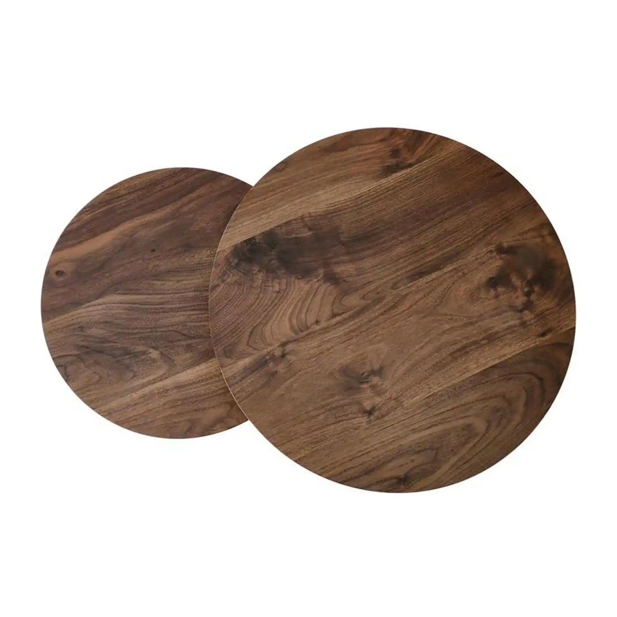 Set 2 masute cafea OREO, nuc/negru