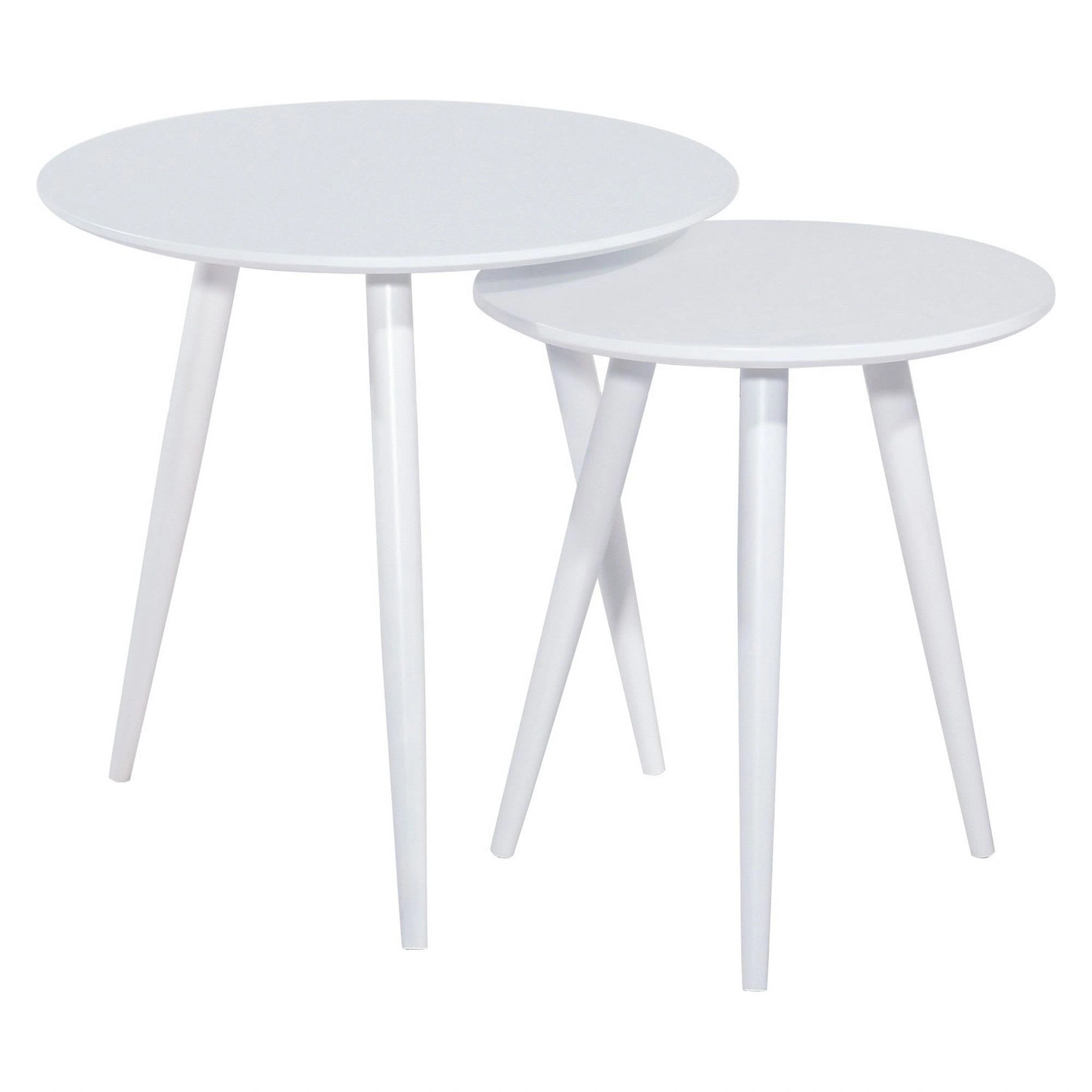 Set 2 masute CLEO, alb