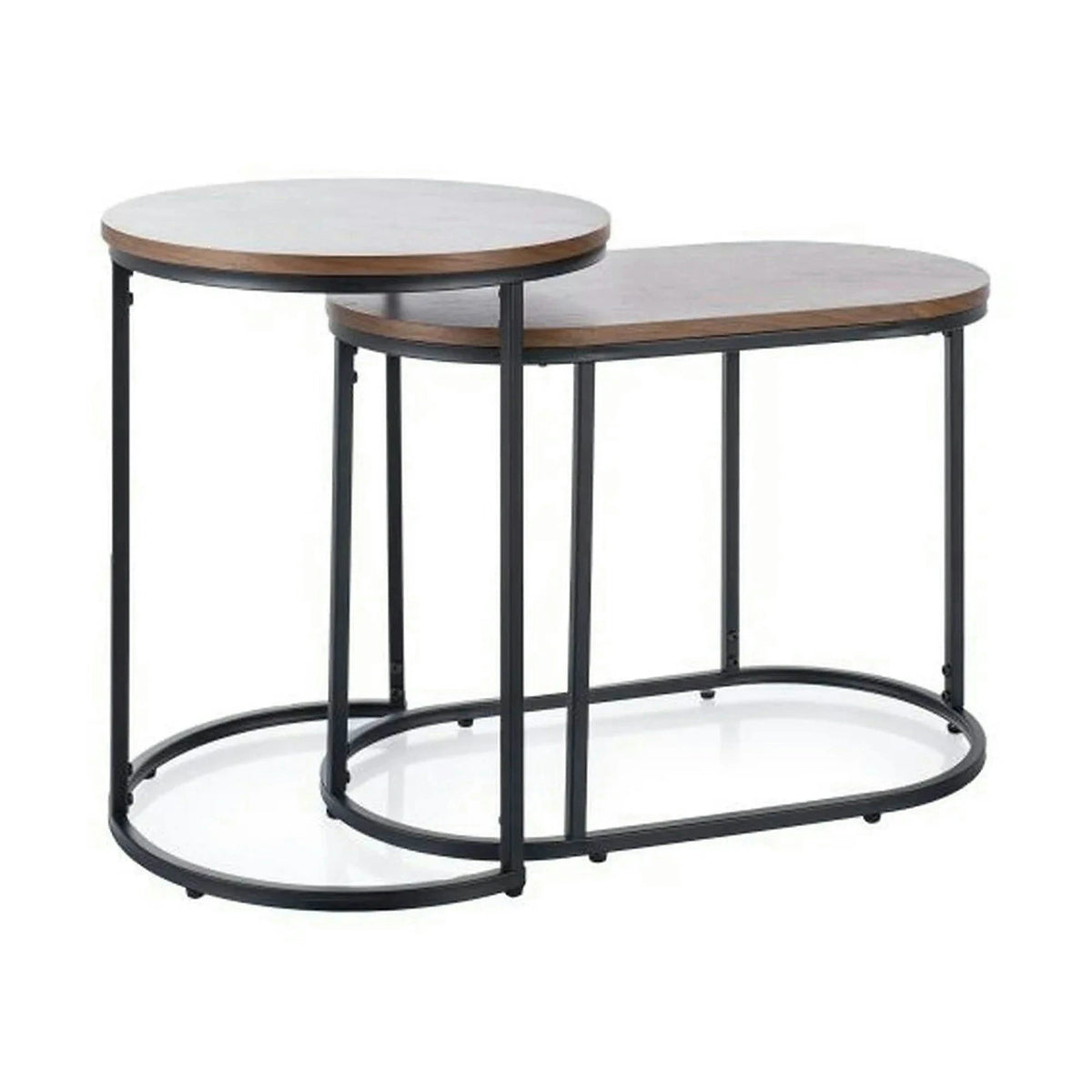 Set 2 masute TWINGO, nuc/negru mat
