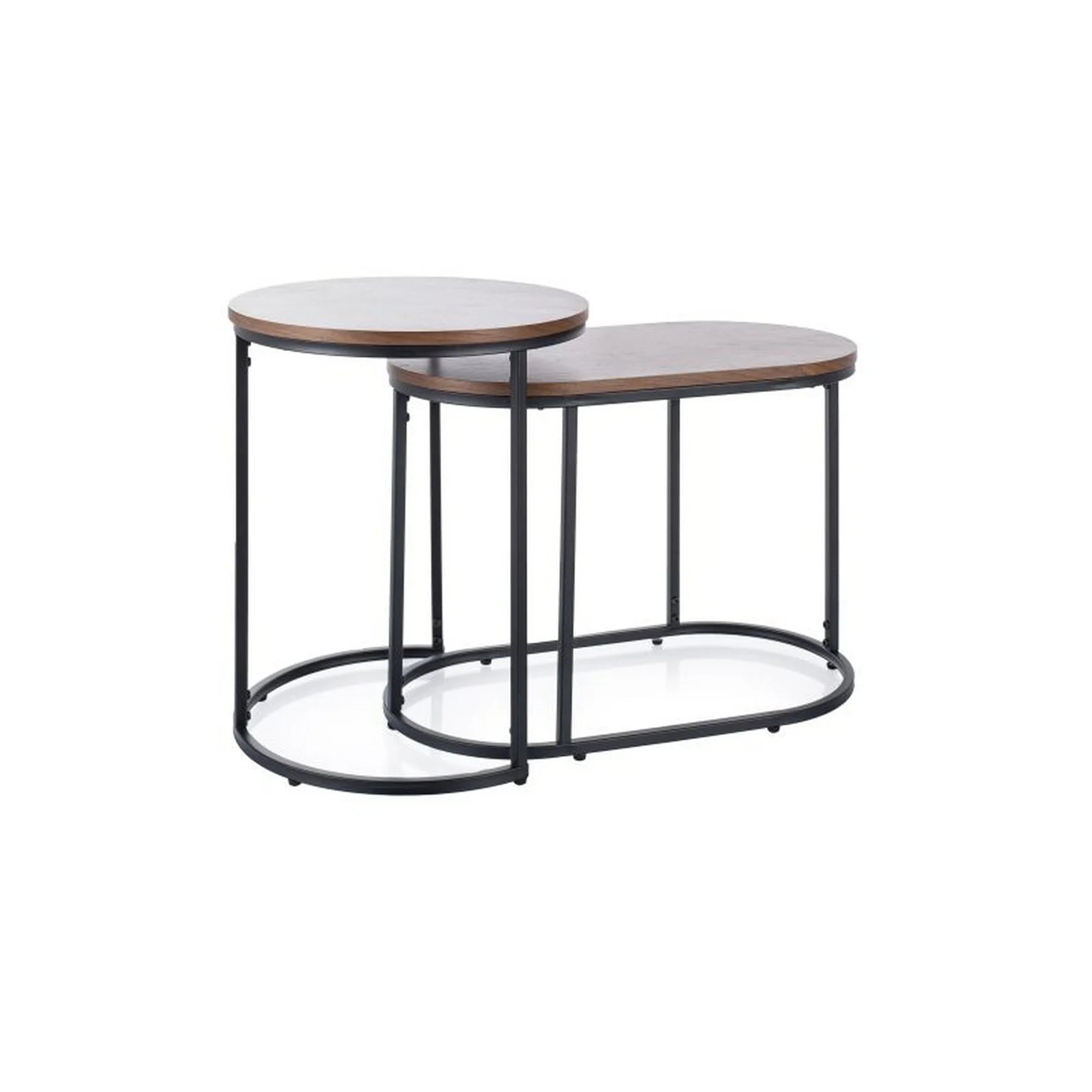 Set 2 masute TWINGO, nuc/negru mat