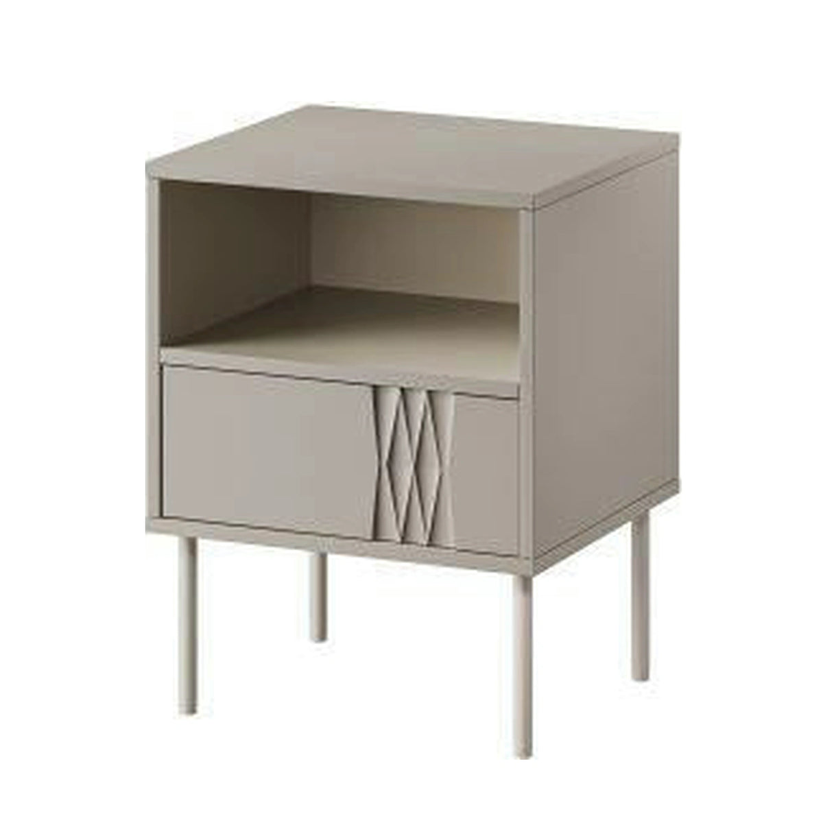 Set 2 noptiere TRESSE, bej, PAL laminat, 44x40x54 cm
