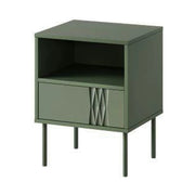 Set 2 noptiere TRESSE, verde, PAL laminat, 44x40x54 cm