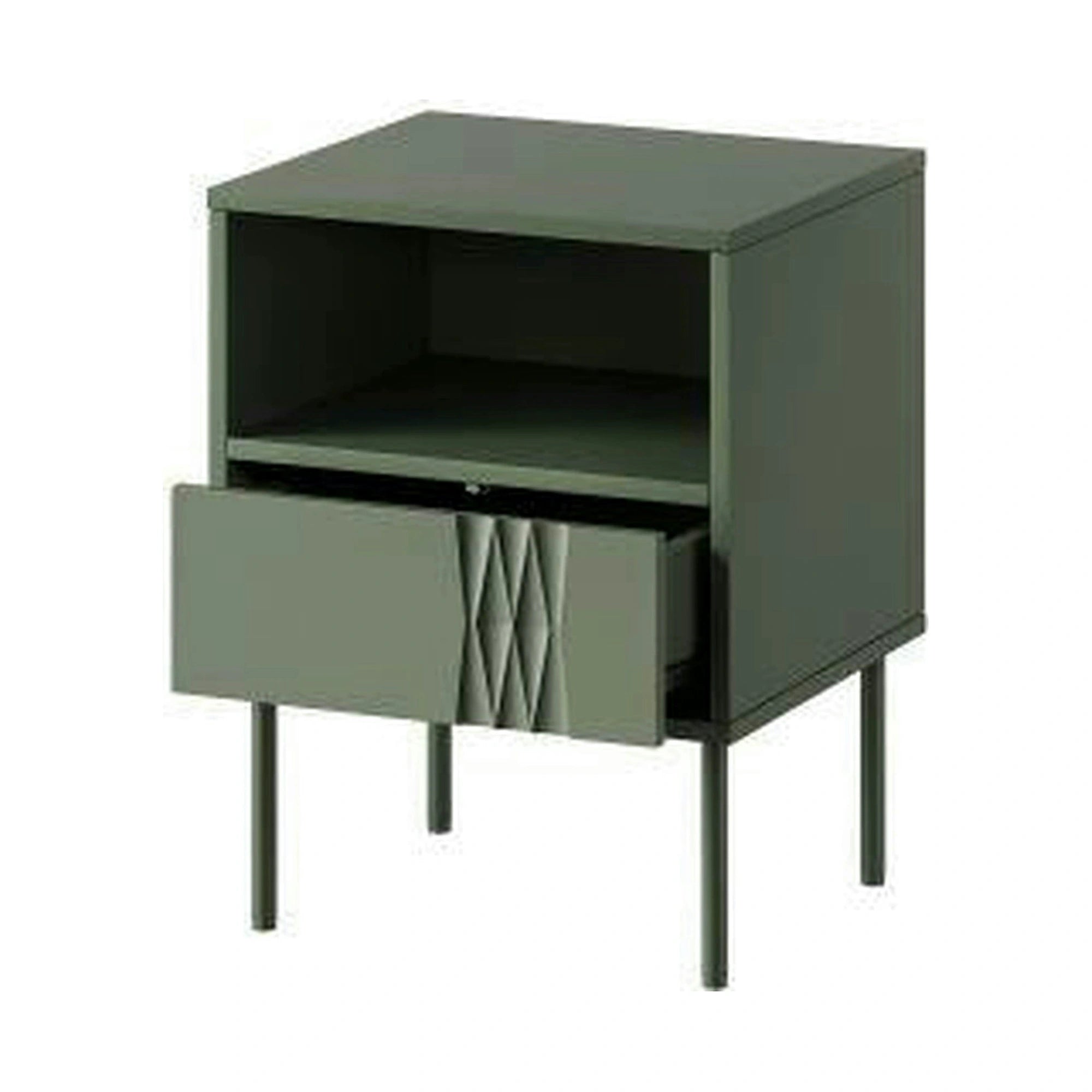 Set 2 noptiere TRESSE, verde, PAL laminat, 44x40x54 cm