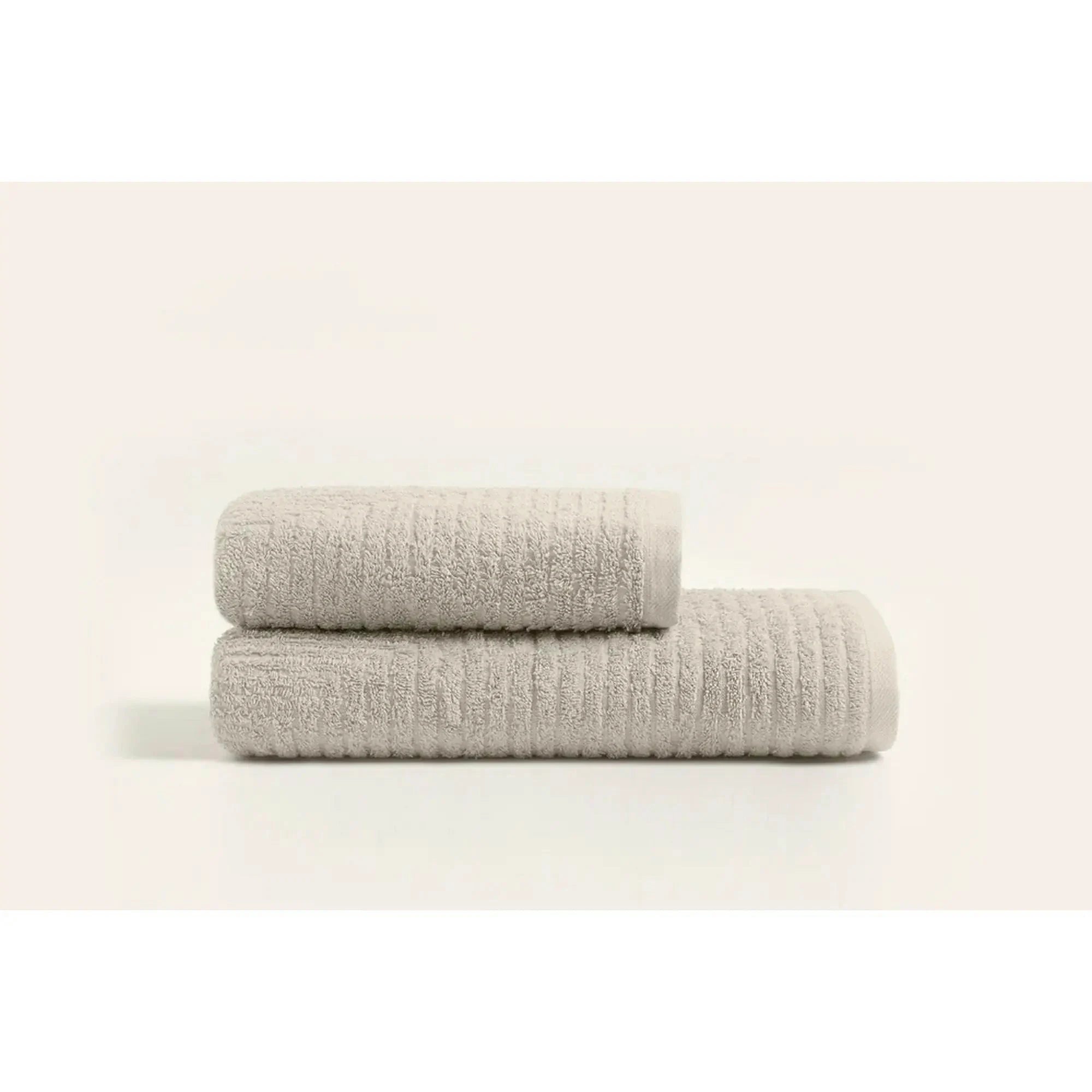 Set 2 prosoape baie 1036A-067-1, bej, bumbac