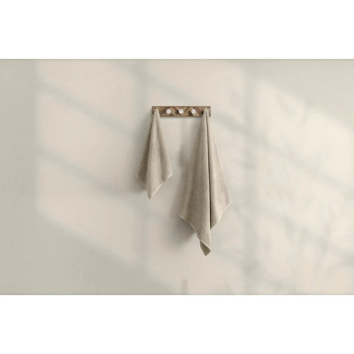 Set 2 prosoape baie 1036A-067-1, bej, bumbac