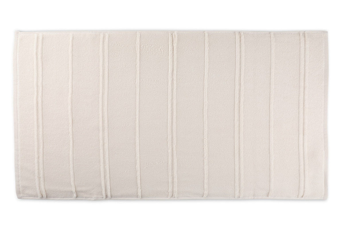 Set 2 prosoape baie ARDEN, crem, bumbac, 50x90 cm