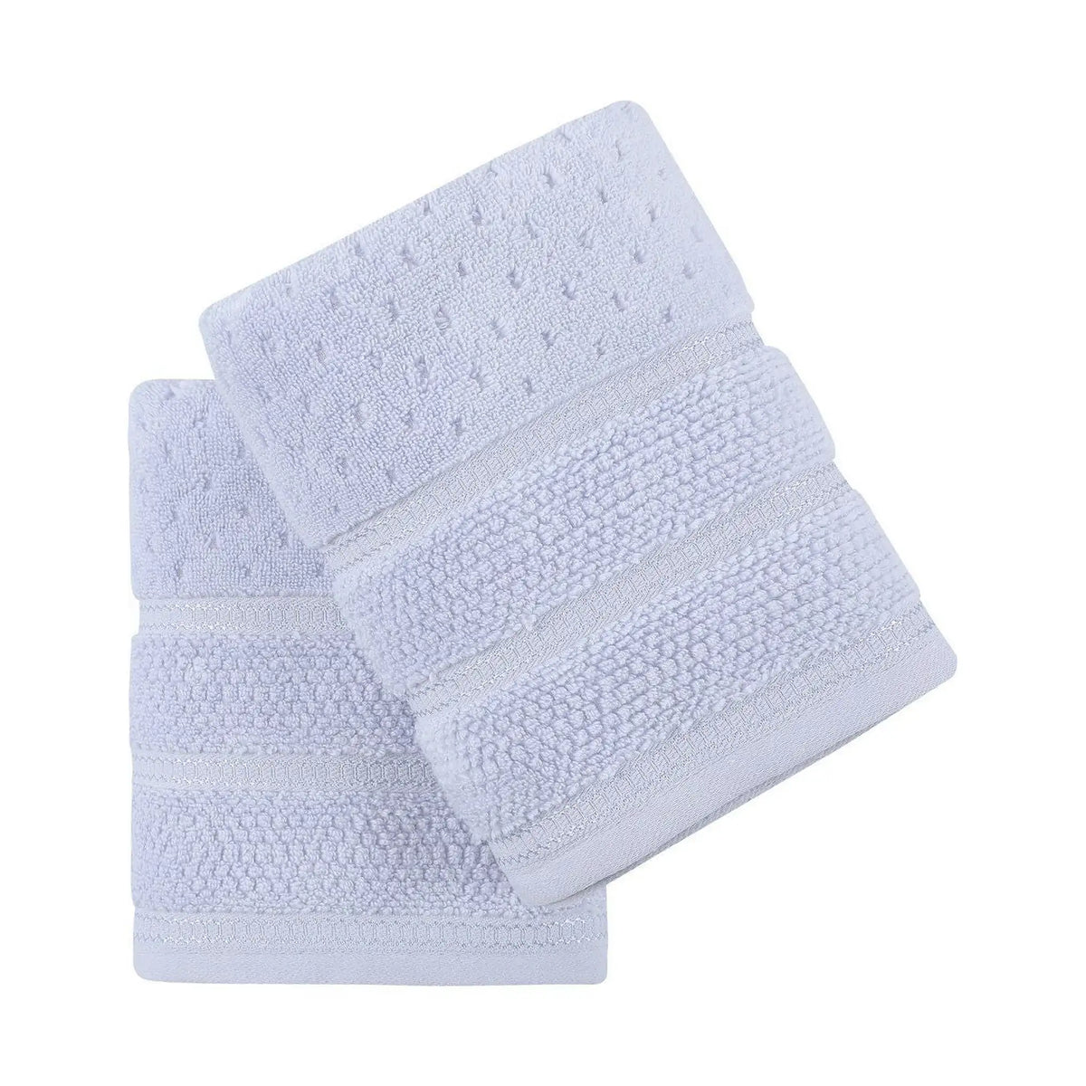 Set 2 prosoape baie ARELLA, albastru deschis, bumbac, 50x90 cm