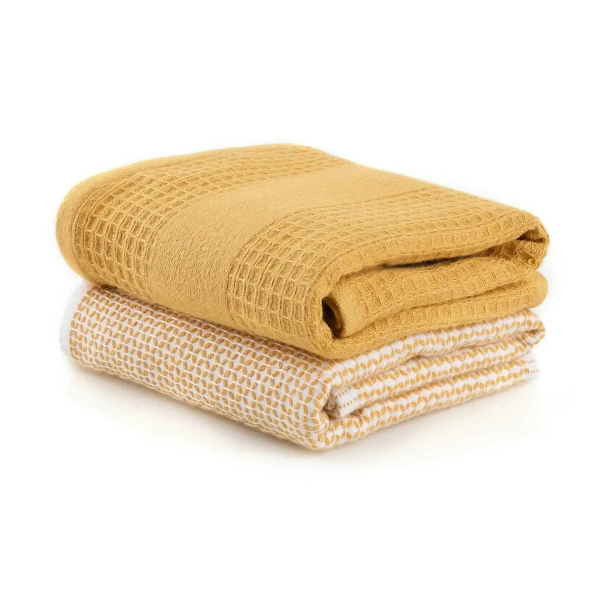Set 2 prosoape baie BETTY, galben, bumbac, 40x60 cm