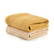 Set 2 prosoape baie BETTY, galben, bumbac, 40x60 cm