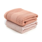 Set 2 prosoape baie BETTY, somon, bumbac, 40x60 cm