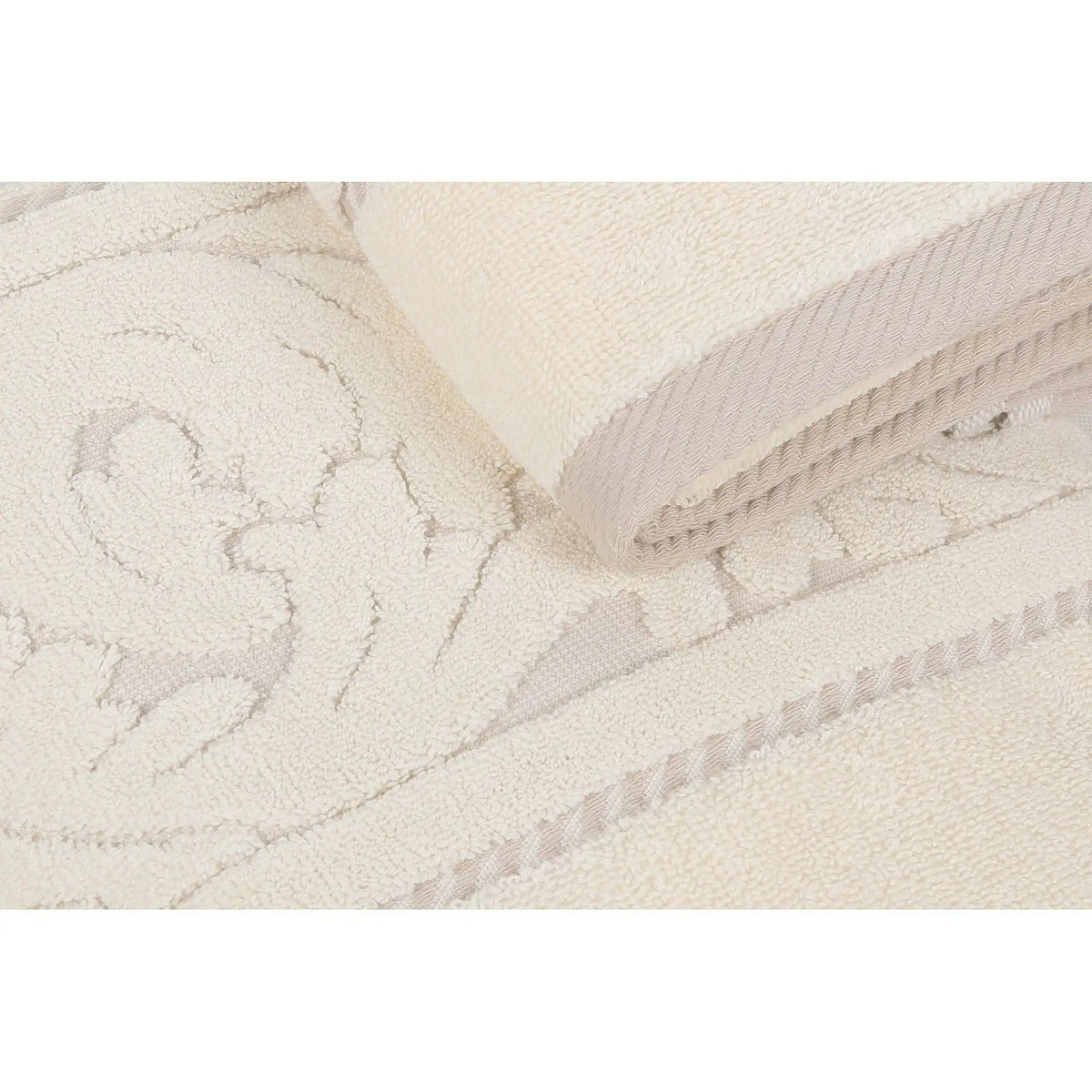 Set 2 prosoape baie SULTAN, crem, bumbac, 50x90 cm