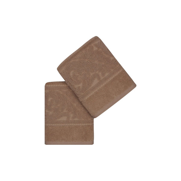 Set 2 prosoape baie SULTAN, maro, bumbac, 50x90 cm