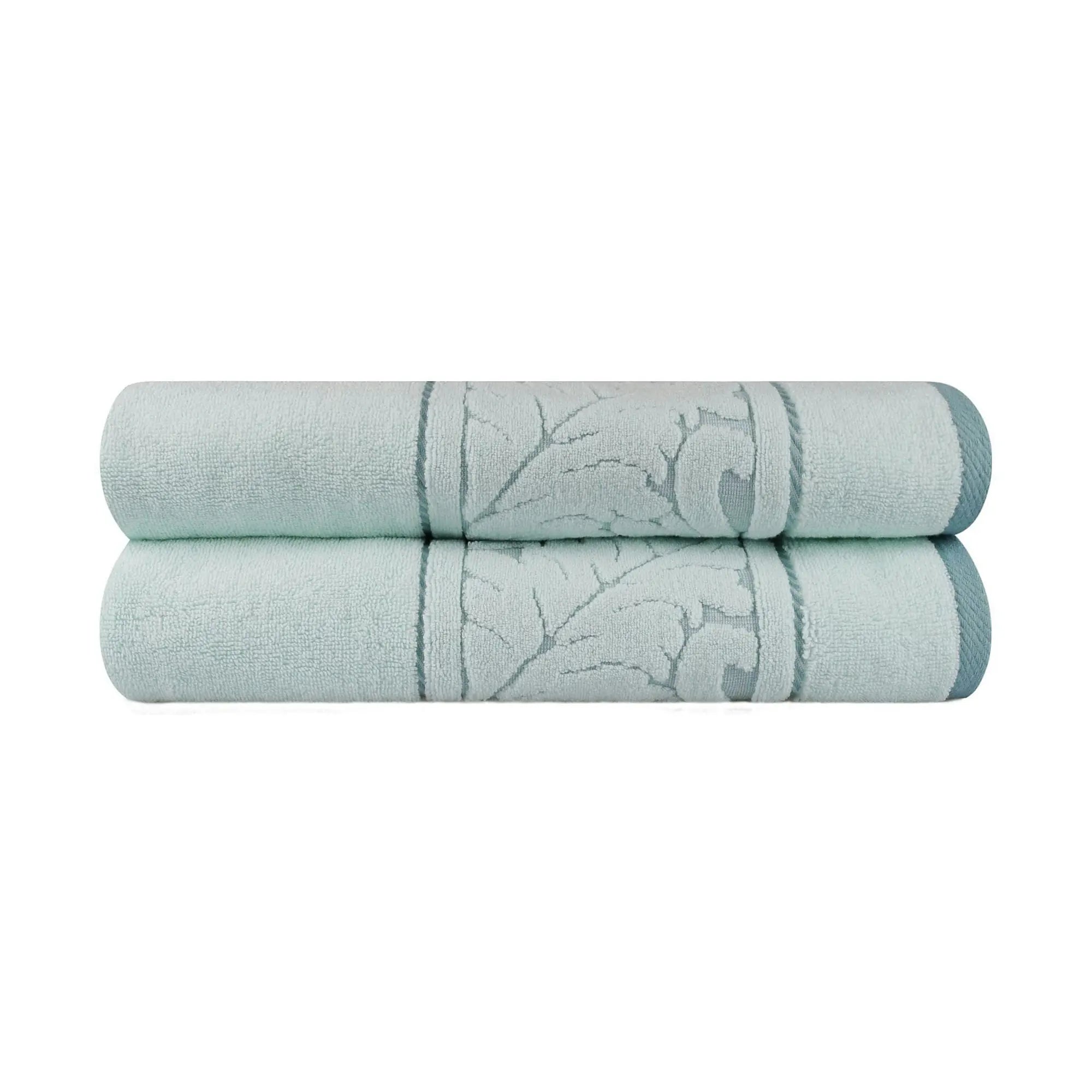 Set 2 prosoape baie SULTAN, verde menta, bumbac, 70x140 cm