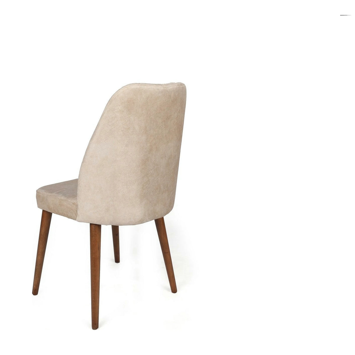 Set 2 scaune ALFA-464 V2, bej/nuc, stofa catifelata/metal, 50x49x90 cm
