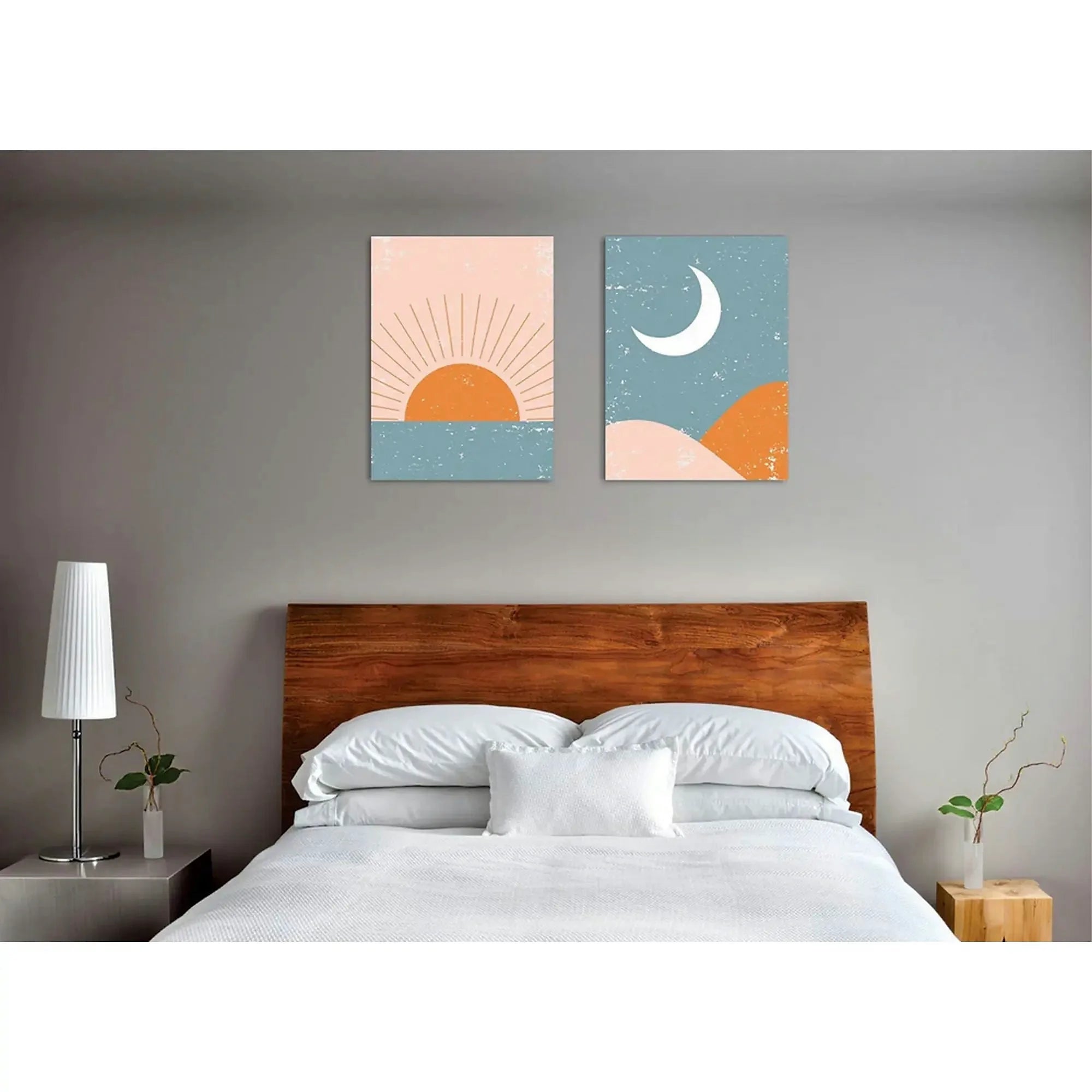 Set 2 tablouri IDC02, multicolor, panza, 30x40 cm