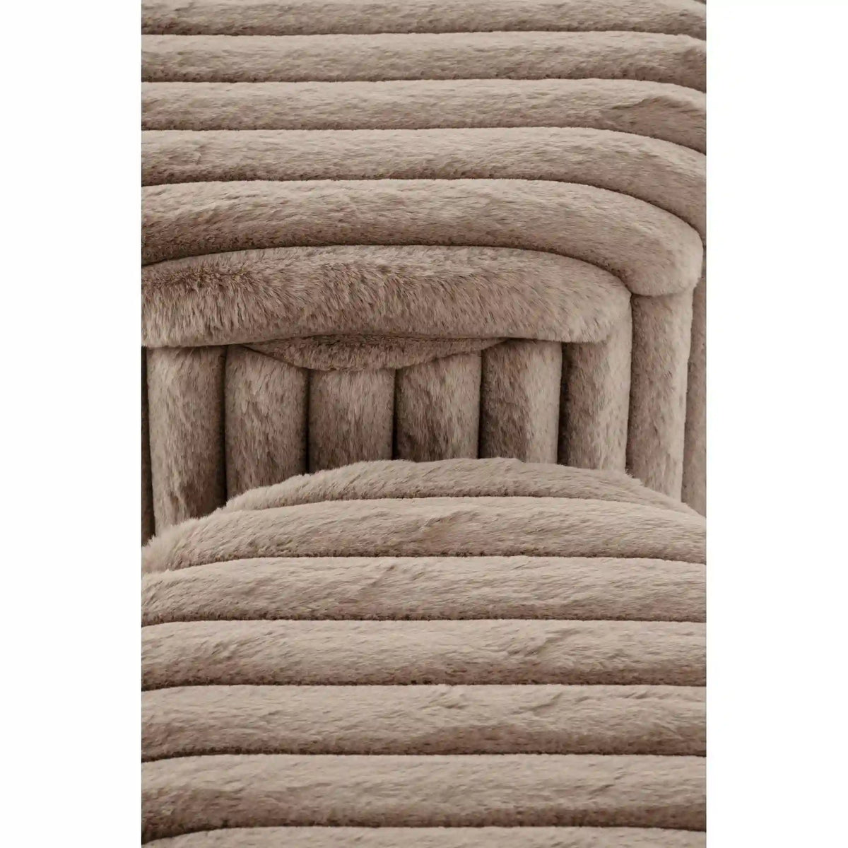 Set 2 taburete FIDO, stofa cappuccino
