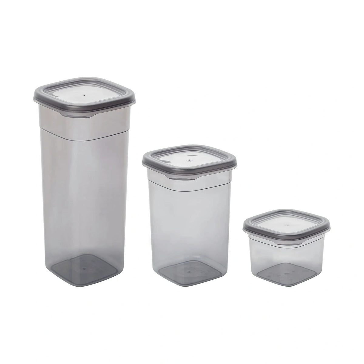 Set 24 cutii depozitare BNMPEGYAS24-51217, gri antracit, plastic