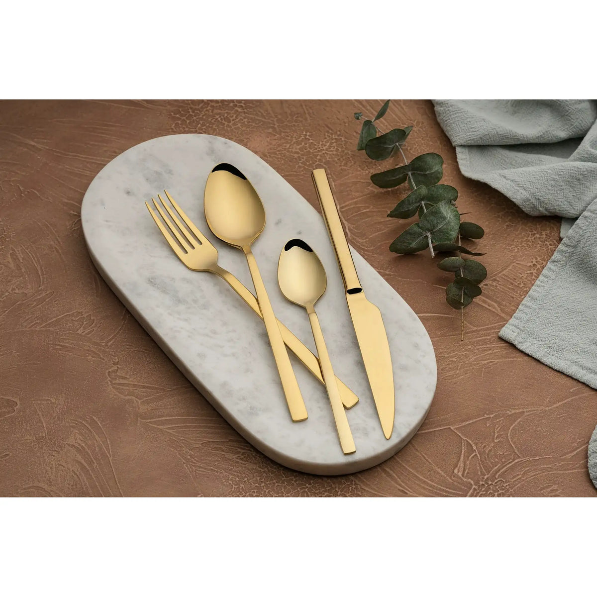 Set 24 tacâmuri CBK24GD, auriu, oțel