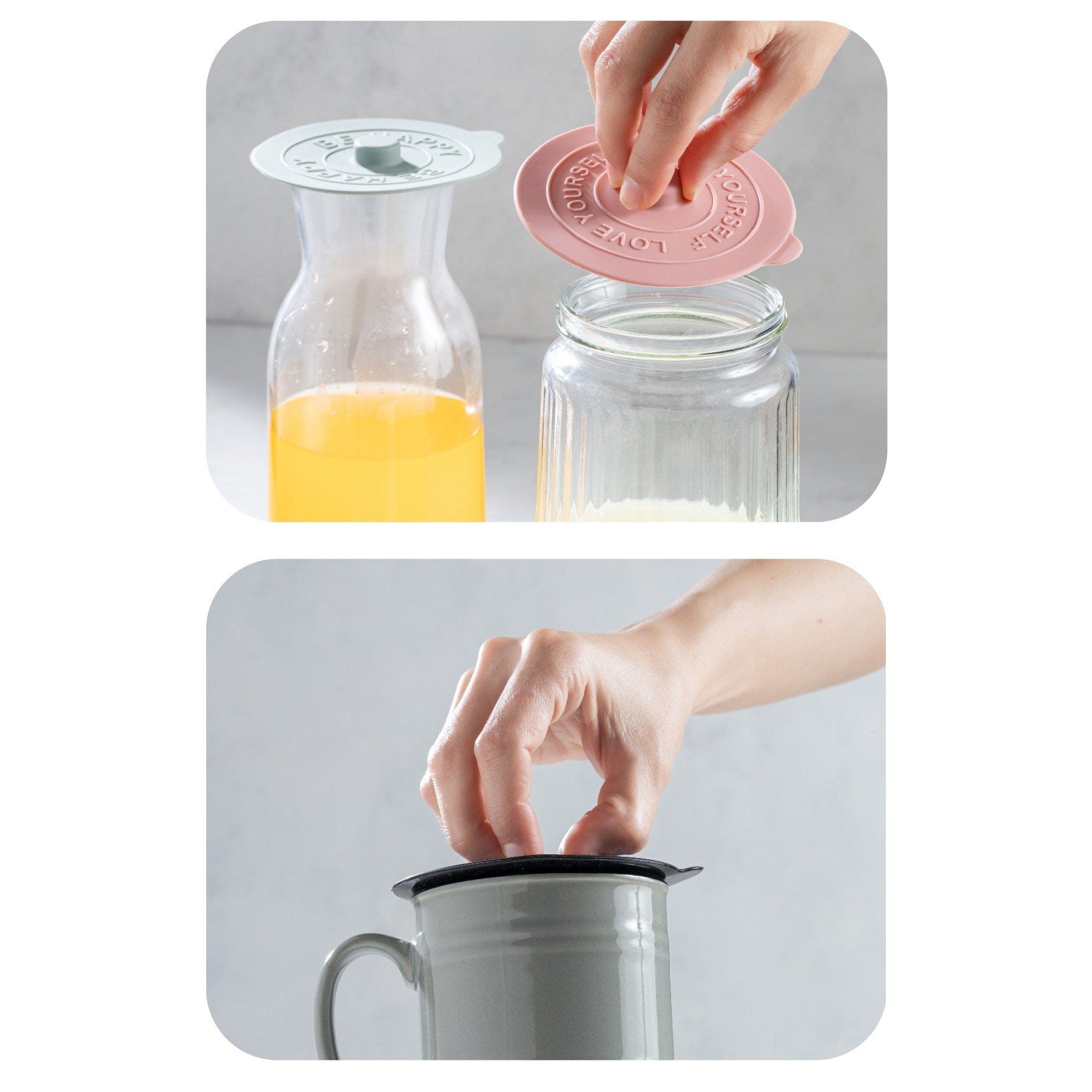 Set 3 capace VSLKNKPK3, multicolor, silicon, 10x10 cm