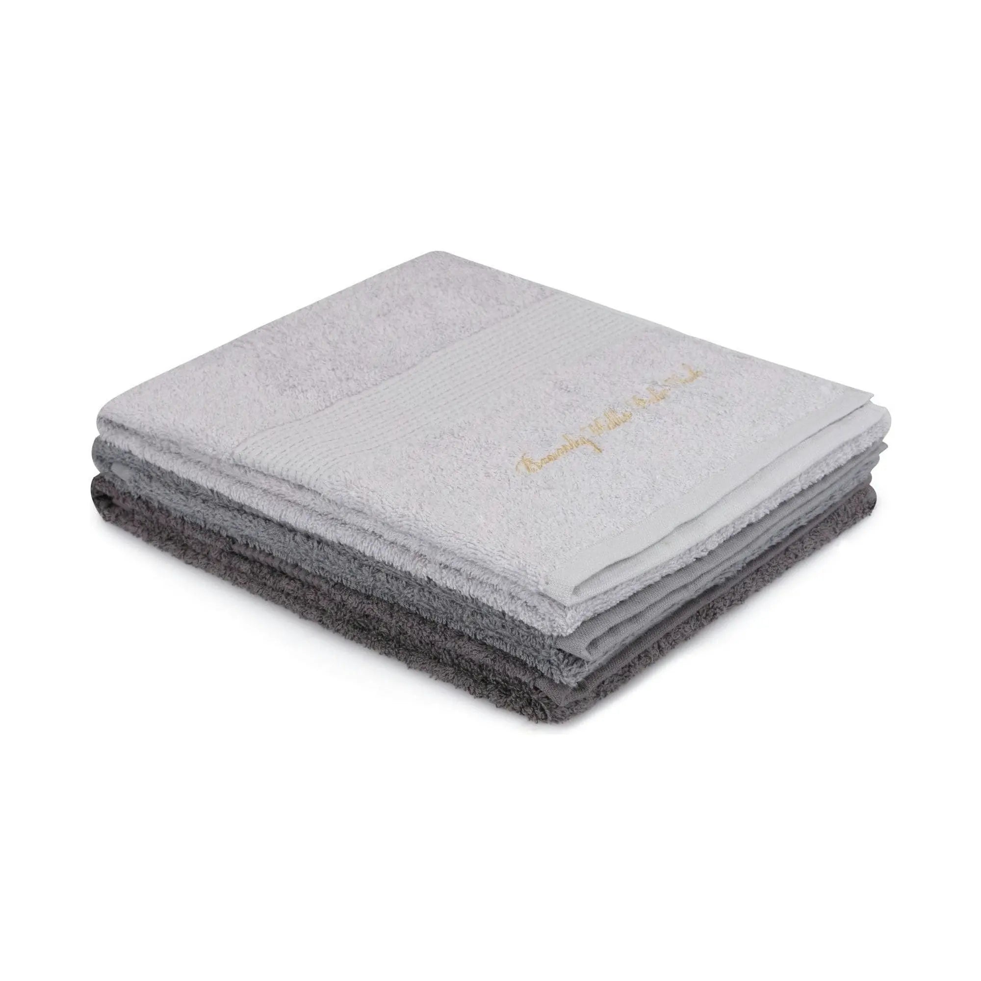 Set 3 prosoape baie 404, gri, bumbac, 50x90 cm