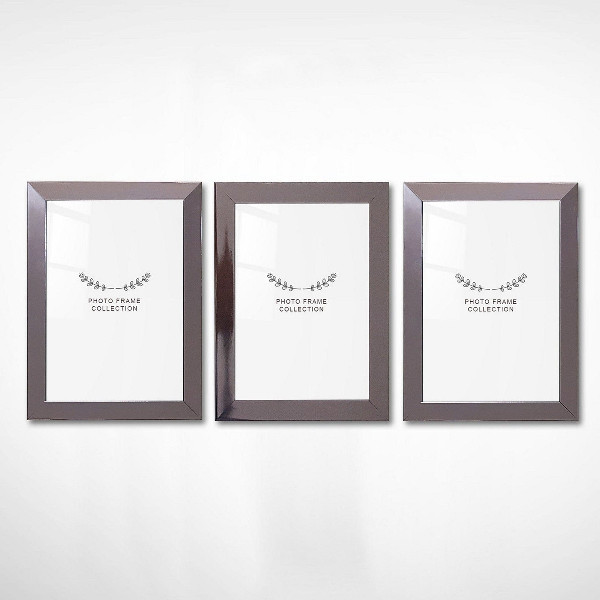 Set 3 rame foto 628DTR1159, crom, plastic, 13x18 cm
