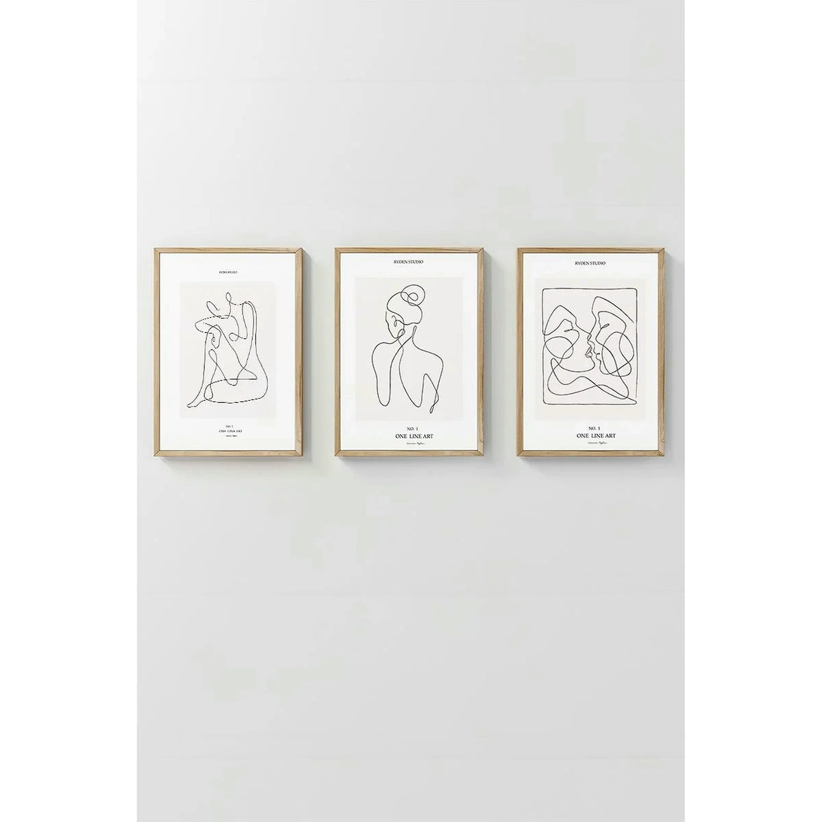 Set 3 tablouri ARTCERCEVE13, multicolor, MDF, 30x40 cm