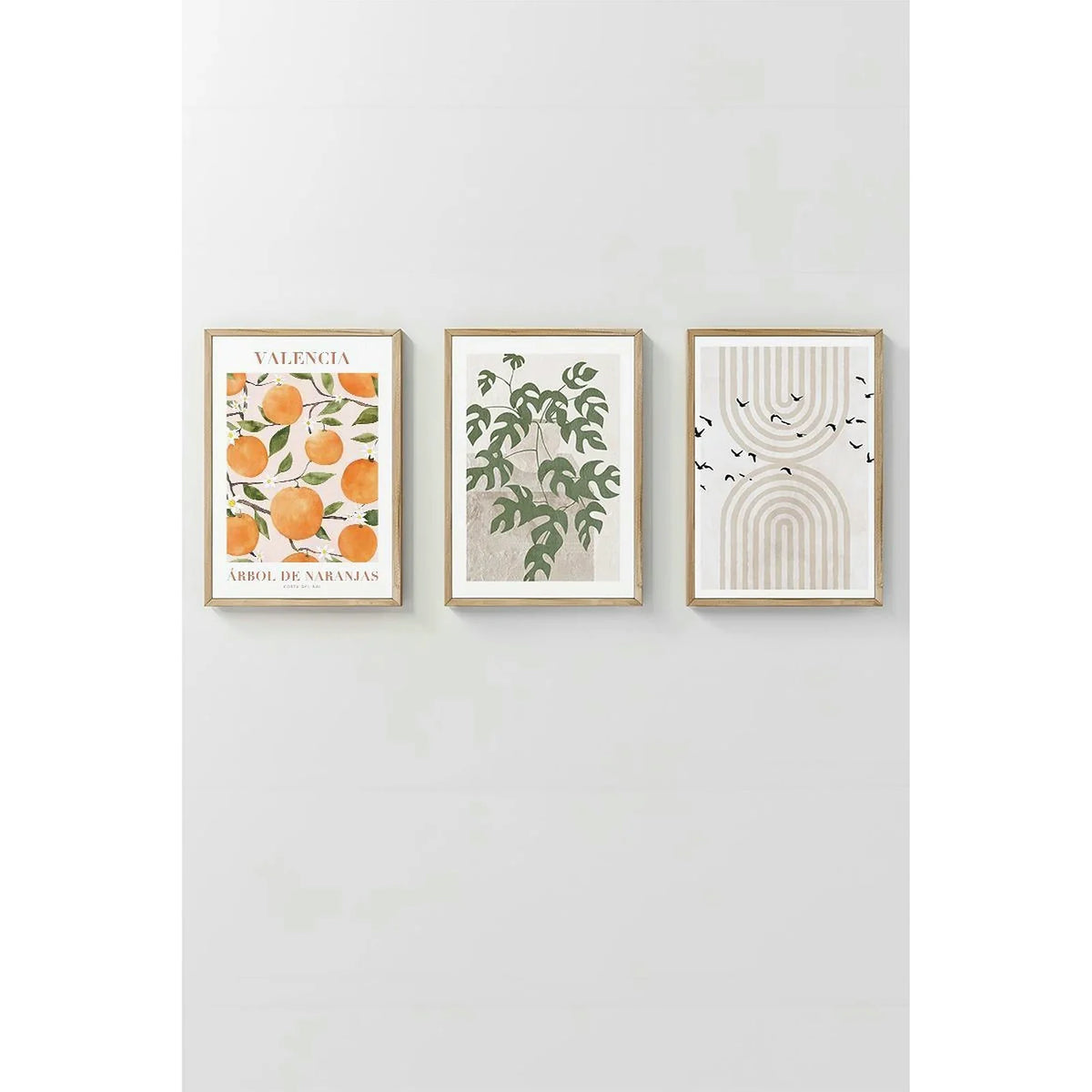 Set 3 tablouri ARTCERCEVE2, multicolor, MDF, 30x40 cm
