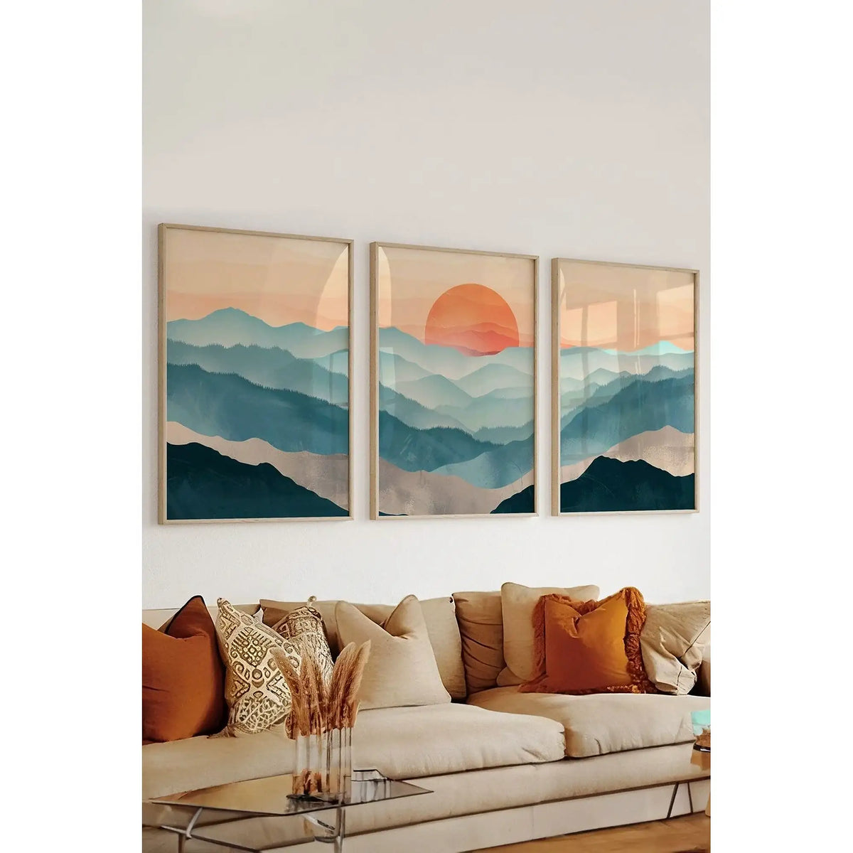 Set 3 tablouri ARTSYCLLCT37, multicolor, MDF, 30x40 cm