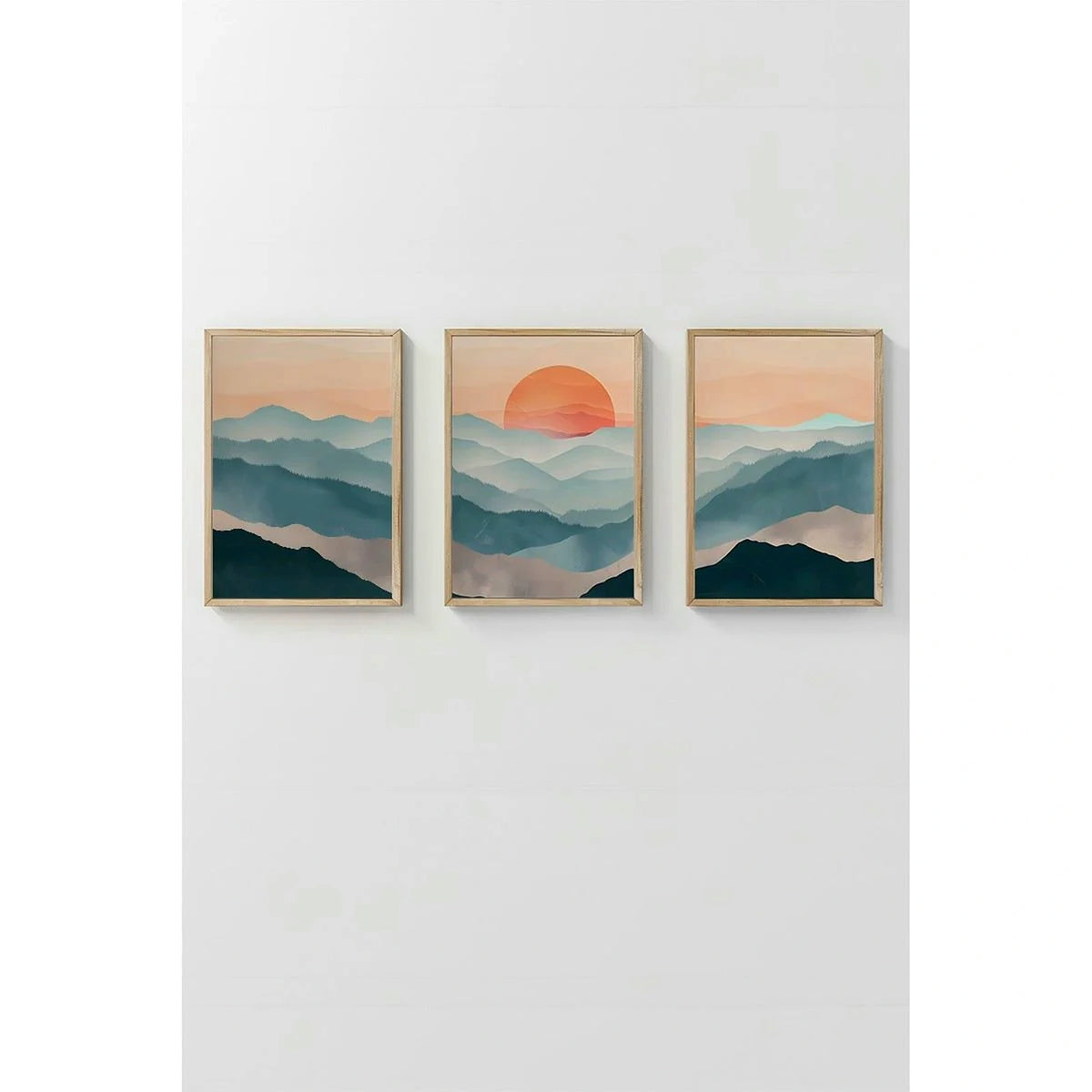 Set 3 tablouri ARTSYCLLCT37, multicolor, MDF, 30x40 cm