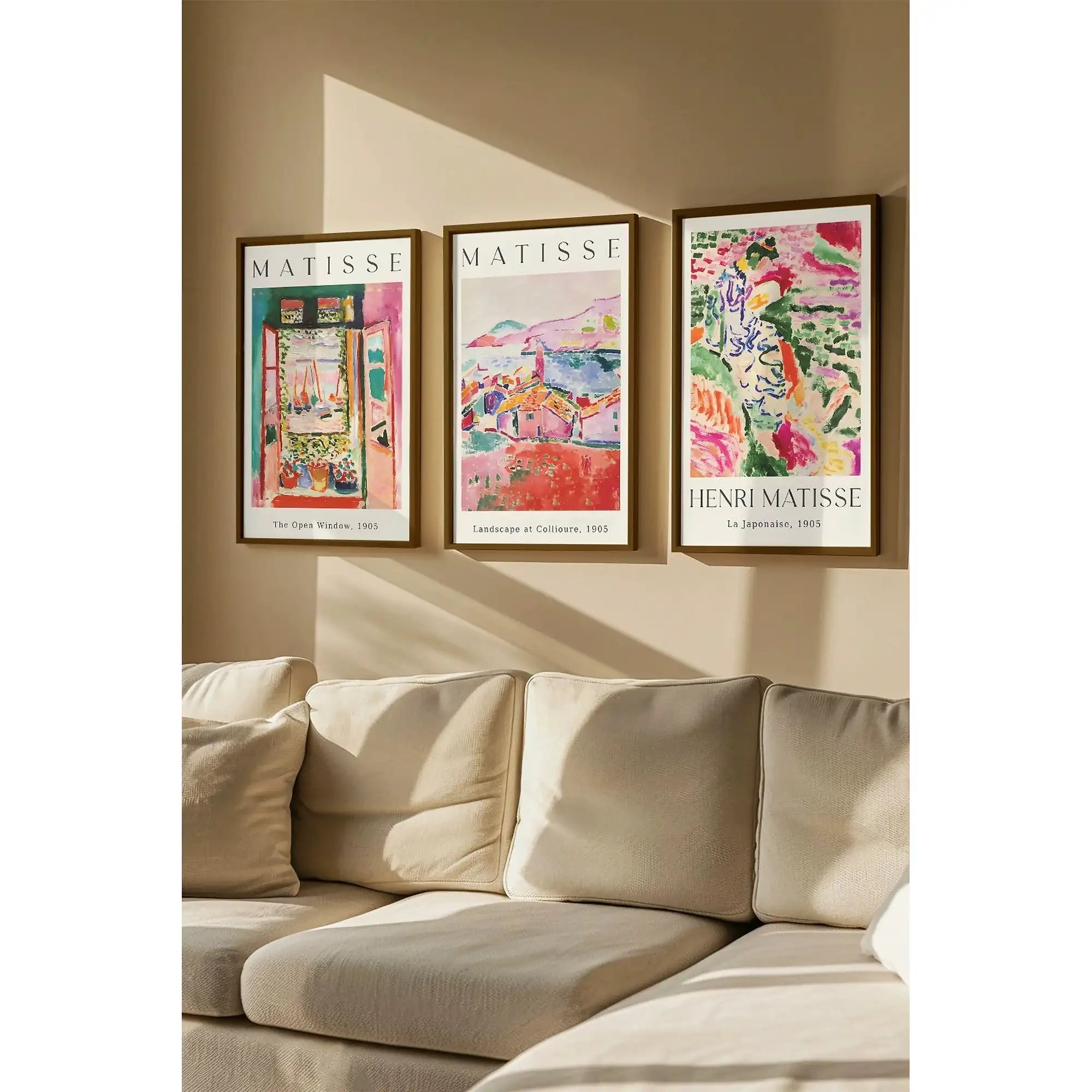 Set 3 tablouri ARTVMODEL1-KAHVE, multicolor, MDF