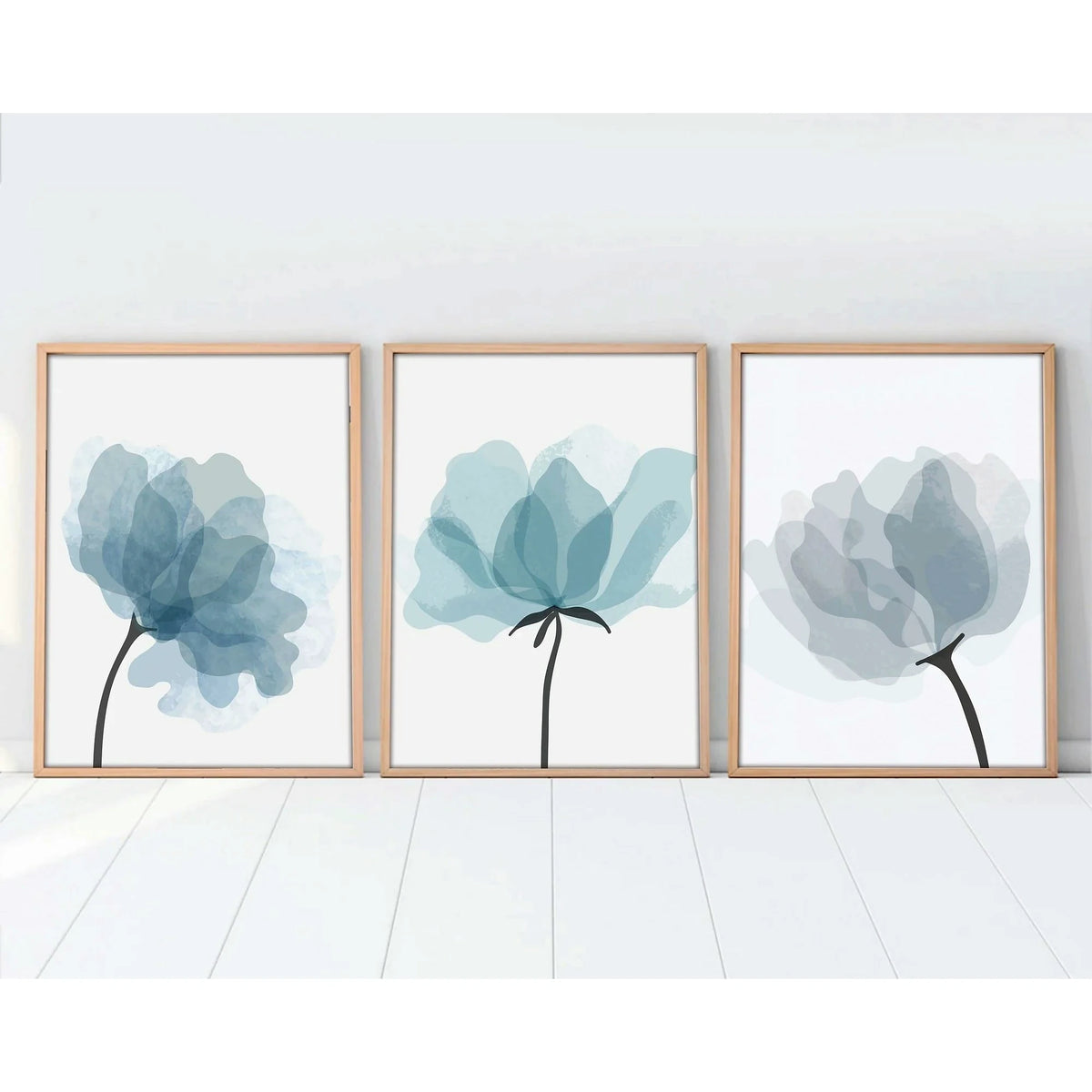 Set 3 tablouri HUHU206, multicolor, MDF, 50x70 cm