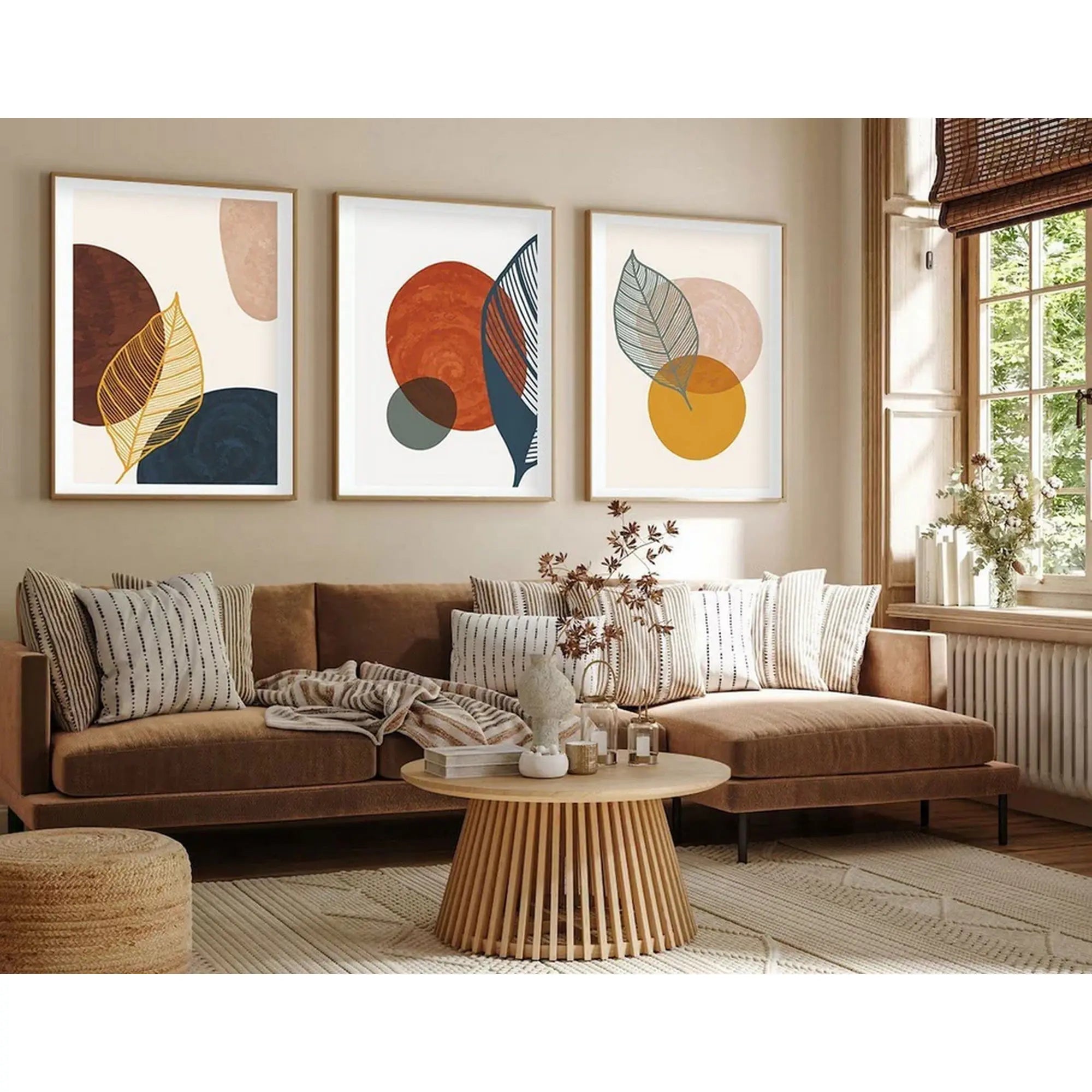 Set 3 tablouri HUHU209, multicolor, 20x30 cm
