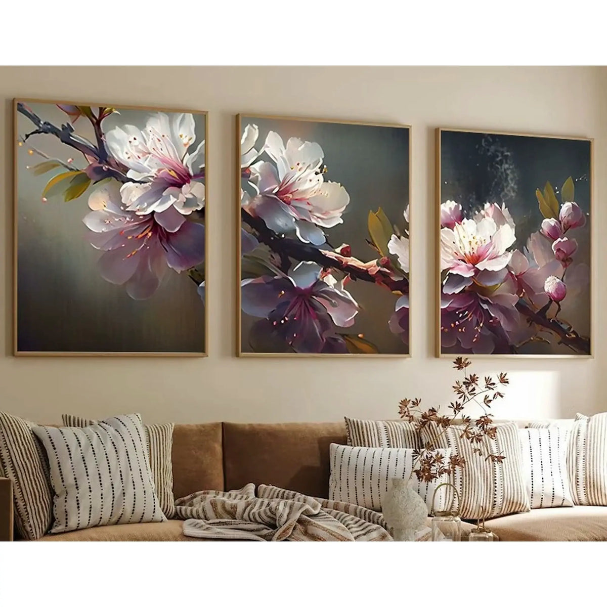 Set 3 tablouri HUHU222, multicolor, MDF, 50x70 cm