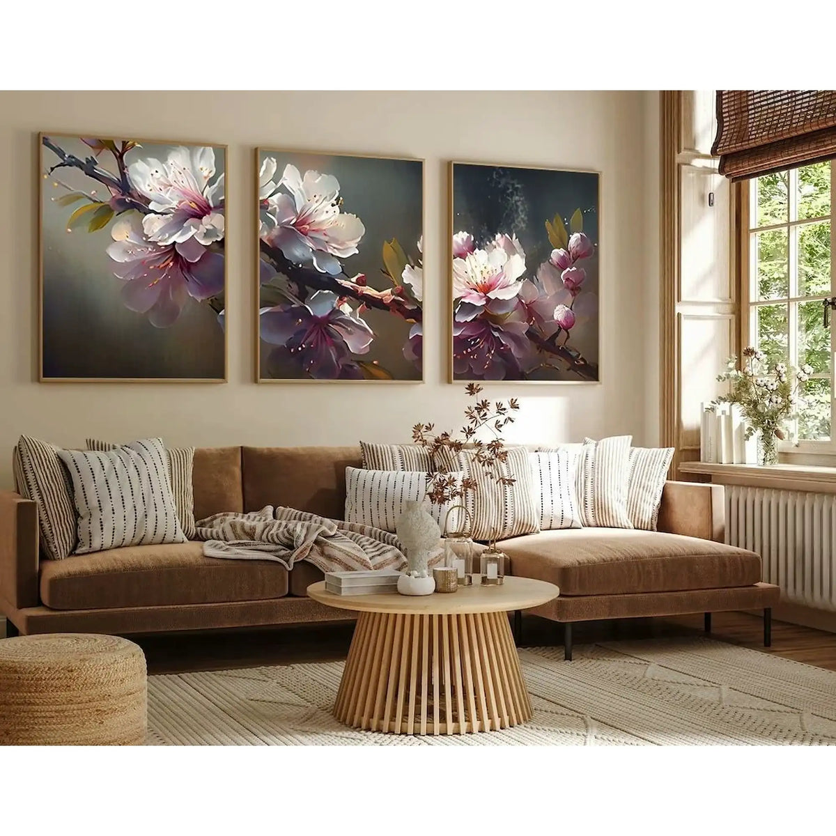 Set 3 tablouri HUHU222, multicolor, MDF, 50x70 cm