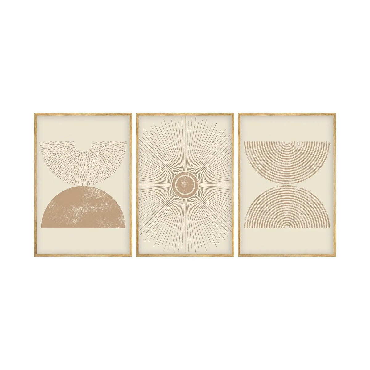 Set 3 tablouri HUHU258, multicolor, MDF, 50x35 cm