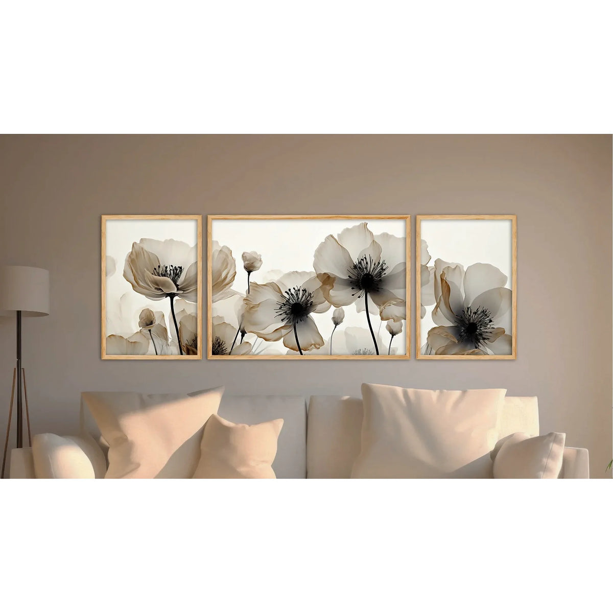 Set 3 tablouri HUHU305, multicolor, MDF, 50x140 cm