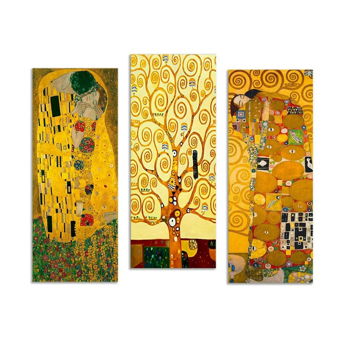 Set 3 tablouri MDF0067, multicolor, MDF, 20x50 cm