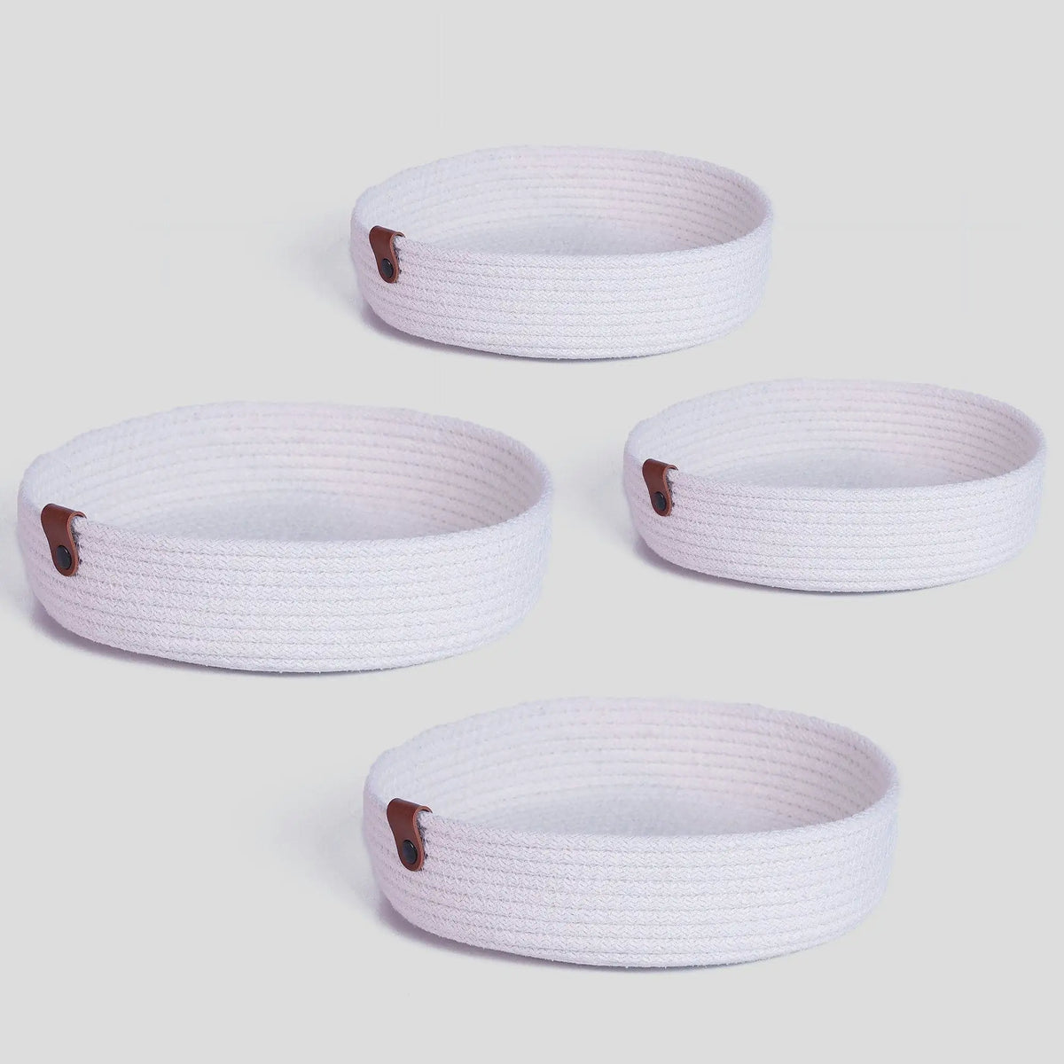 Set 4 cosuri JUT04003327D, alb, bumbac