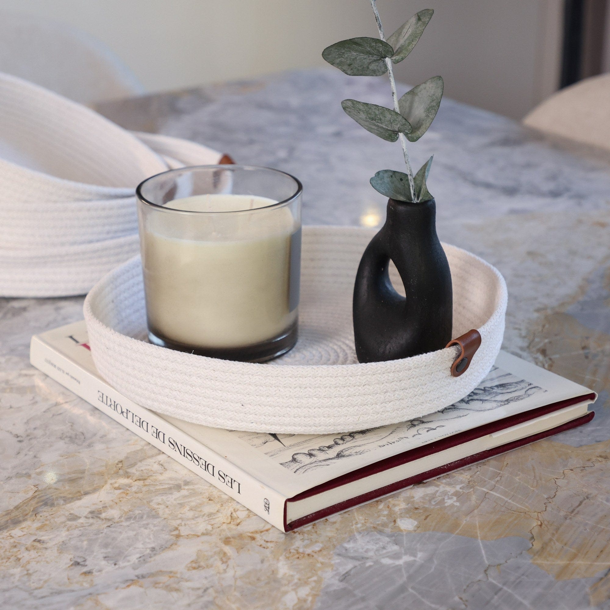 Set 4 cosuri JUT04003327D, alb, bumbac