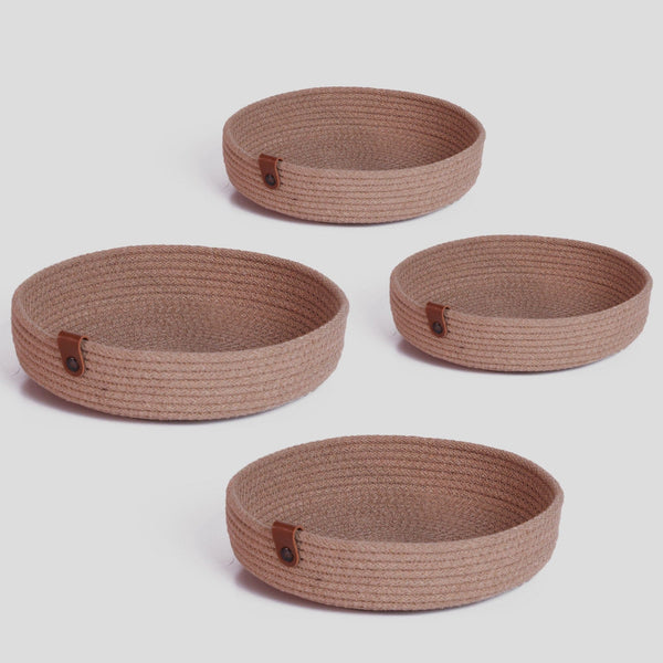 Set 4 cosuri JUT04003328D, bej, bumbac