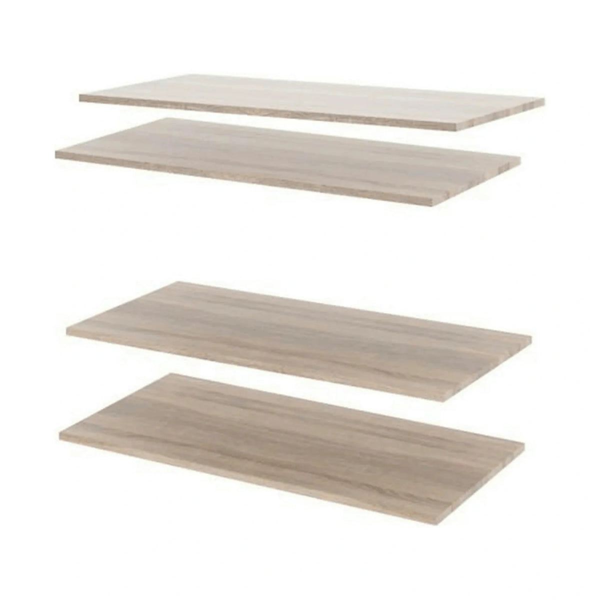 Set 4 polite dulap DUNAJ TIP 3, stejar sonoma, DTD laminat, 87x44x2 cm
