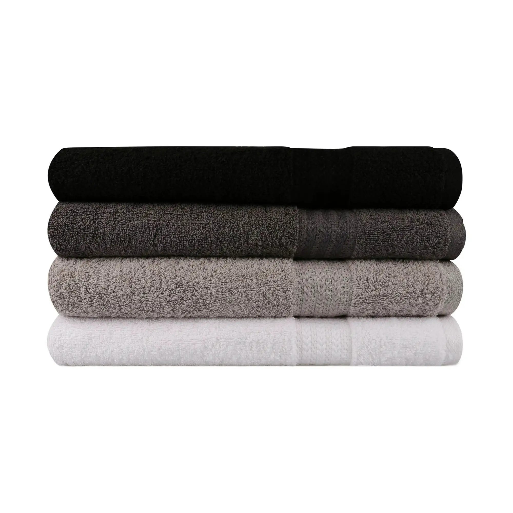 Set 4 prosoape baie RAINBOW, bumbac, 70x140 cm