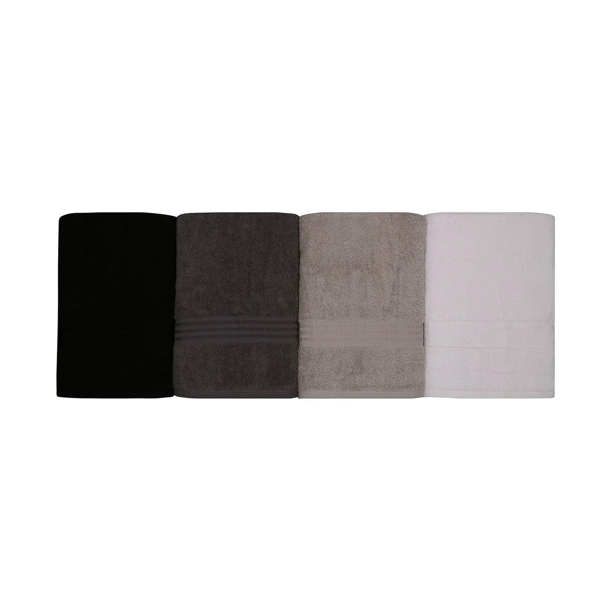 Set 4 prosoape baie RAINBOW, bumbac, 70x140 cm